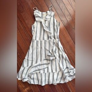 Altar'd State Black and White Striped Dress